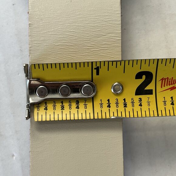 Anthropologie Multi-Keeper Brass Loops Cream Cow Leather Belt Plus Size 3XL - Picture 10 of 16